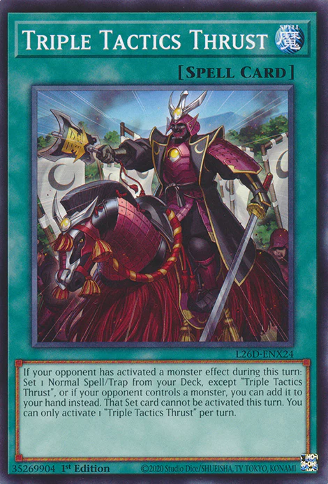 Triple Tactics Thrust (X-Saber Deck) (L26D-ENX24)