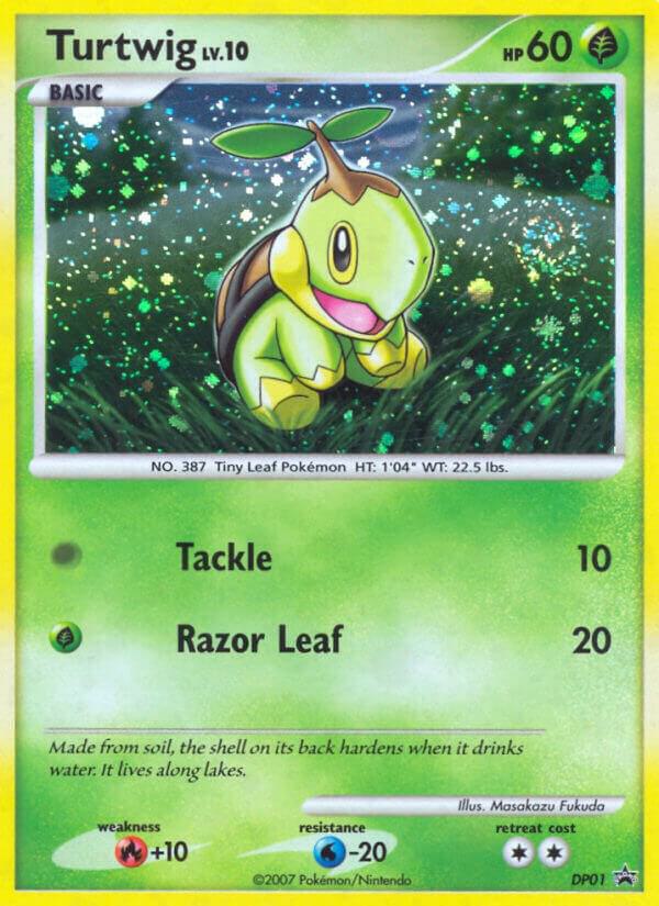 Turtwig - DP01 (PR) Promo - Light Play