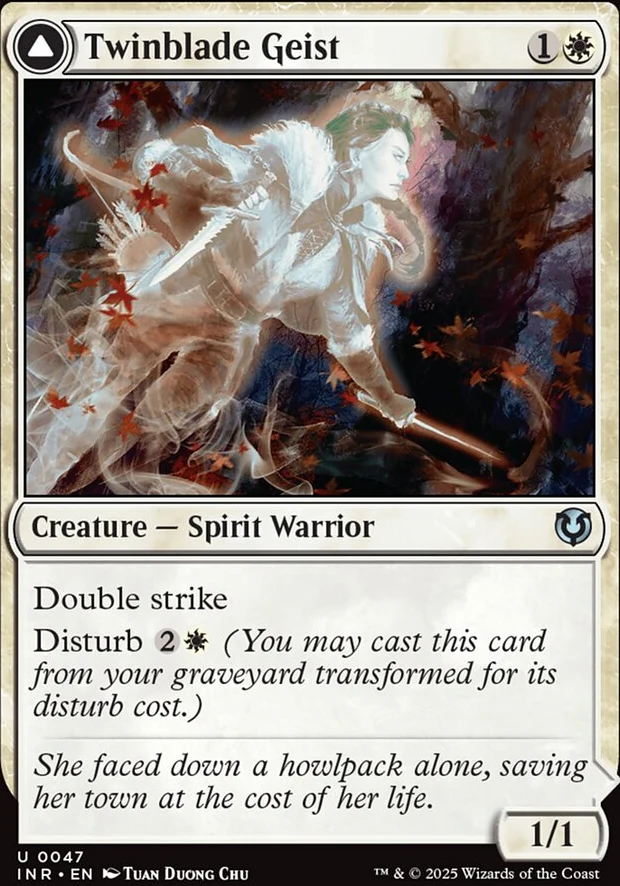 Twinblade Geist // Twinblade Invocation [ #0047 ] (INR-U) - Image 2