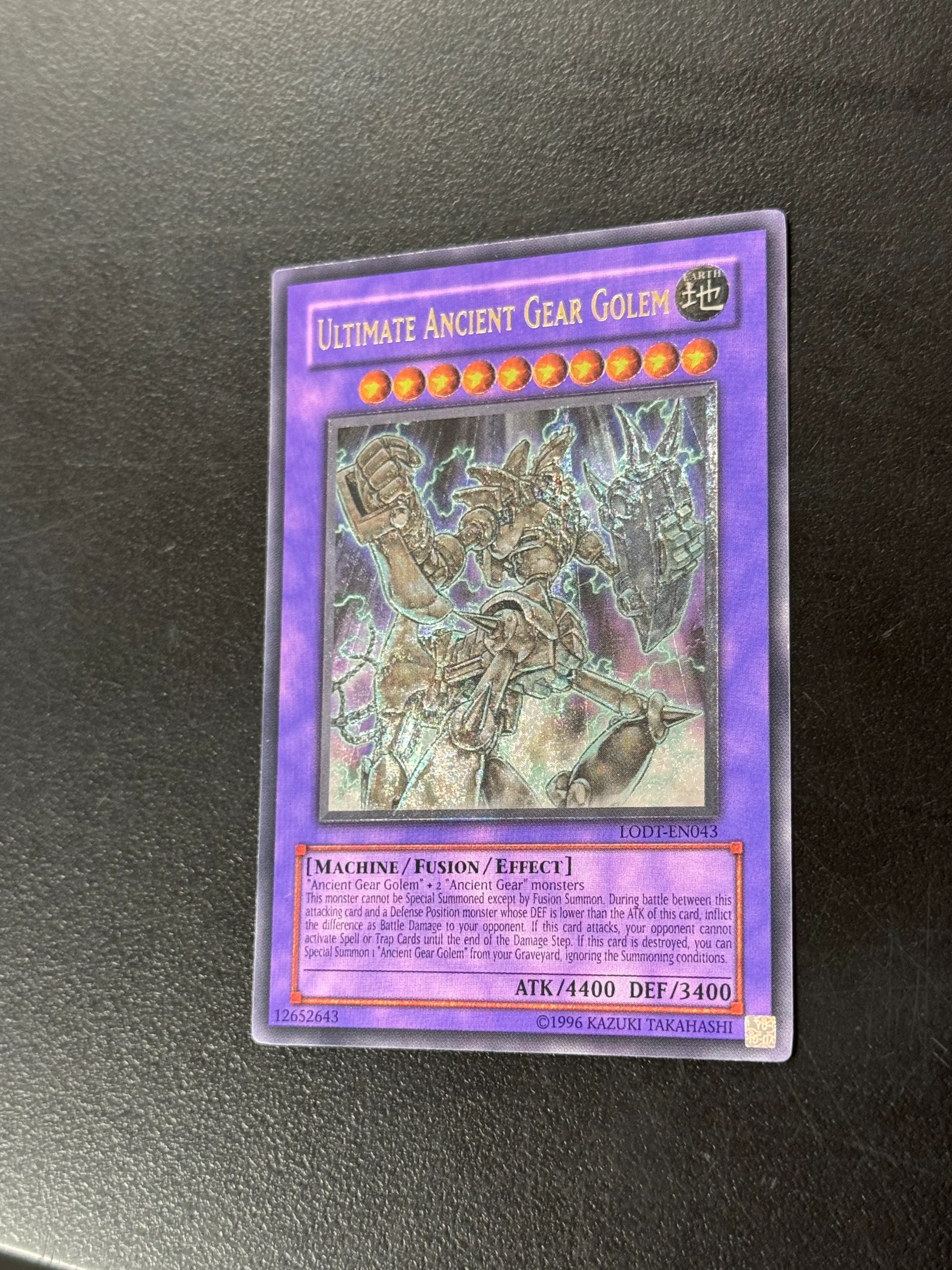 Ultimate Ancient Gear Golem (LODT-EN043) Unlimited Ultimate Rare - Image 2