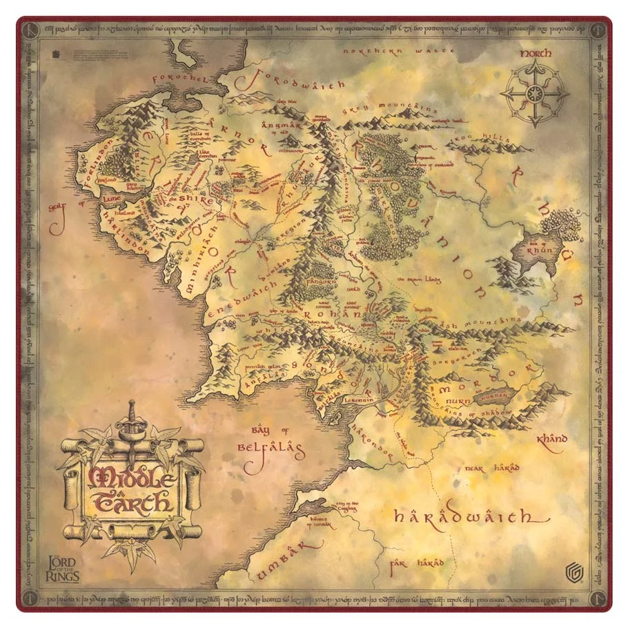 Ultimate Guard: Standard Playmat - Lord of the Rings: Places of Middle Earth