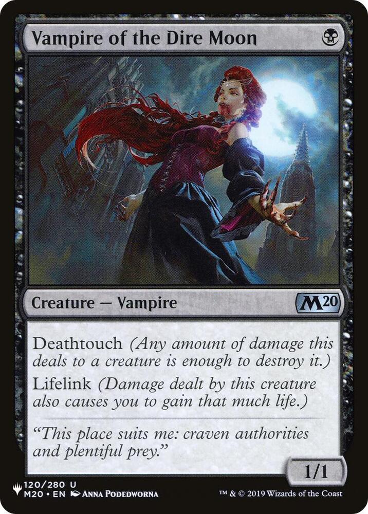 Vampire of the Dire Moon (M20-U-LIST)