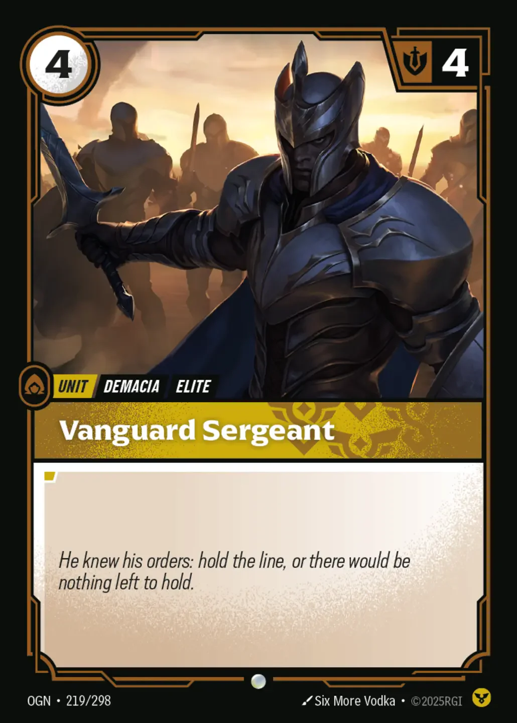 Vanguard Sergeant - 219/298 (OGN) Common