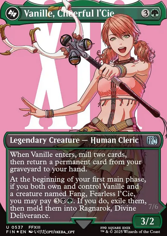 Vanille, Cheerful l'Cie [ #0537 Surge Foil Borderless Alternate Art ] (FIN-U)