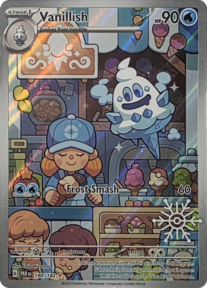 Vanillish - 190/182 (PAR) (Holiday Calendar) Illustration Rare - Near Mint Holofoil