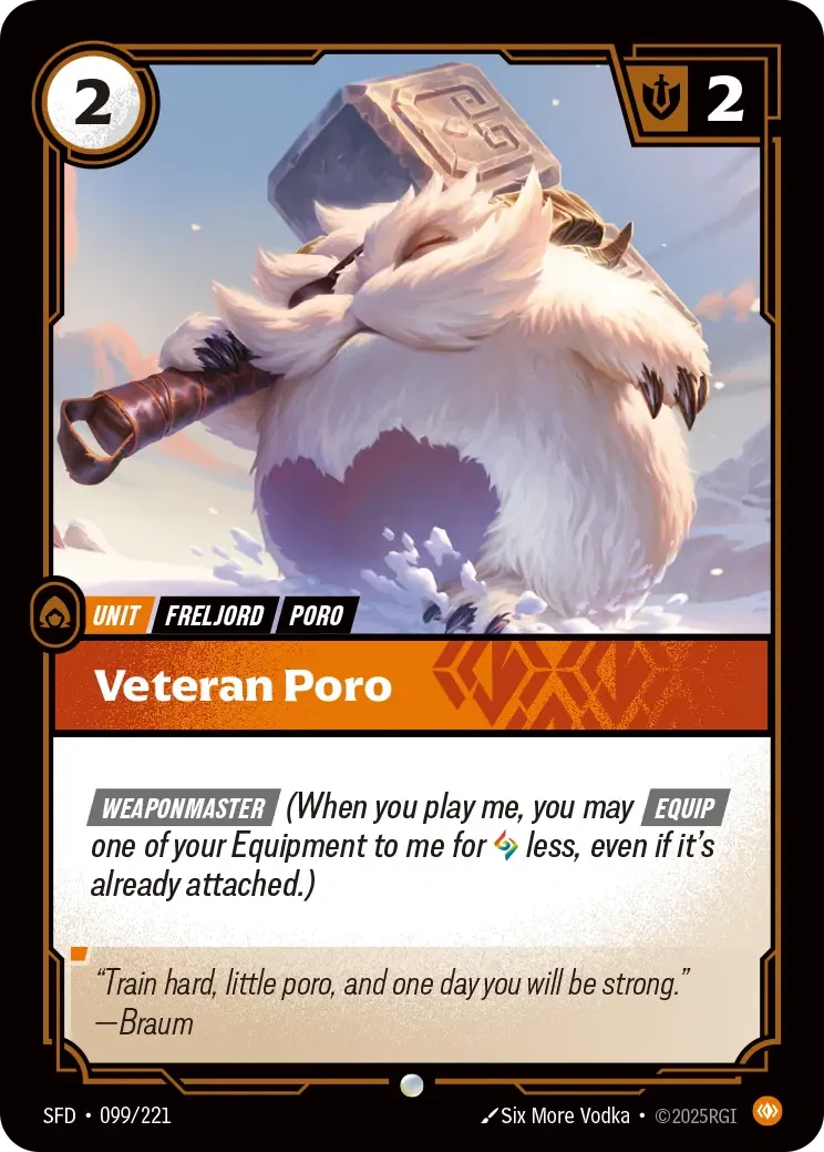 Veteran Poro - 099/221 (SFD) Common