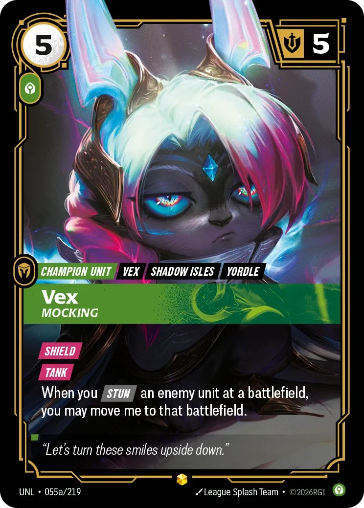 Vex - Mocking (Alternate Art) - 055a/219 (UNL) Showcase