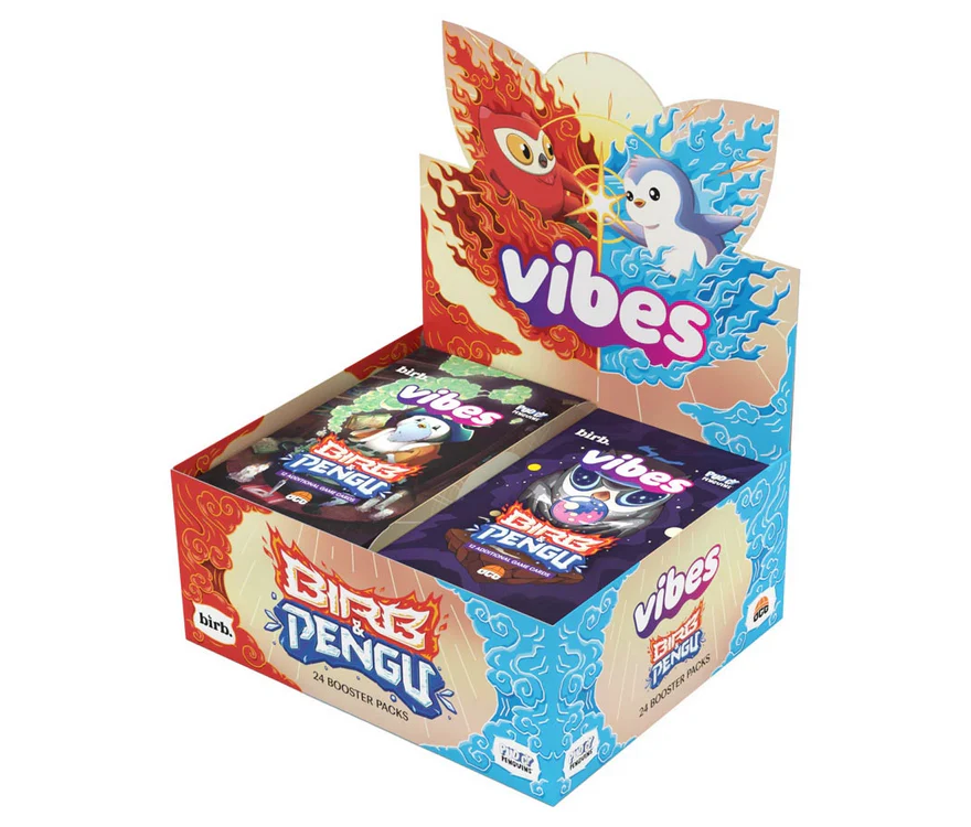Vibes: Birb & Pengu 1st Edition Booster Display
