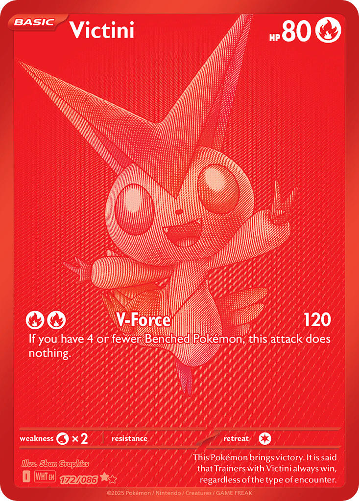 Victini - 172/086 (WHT) Black White Rare