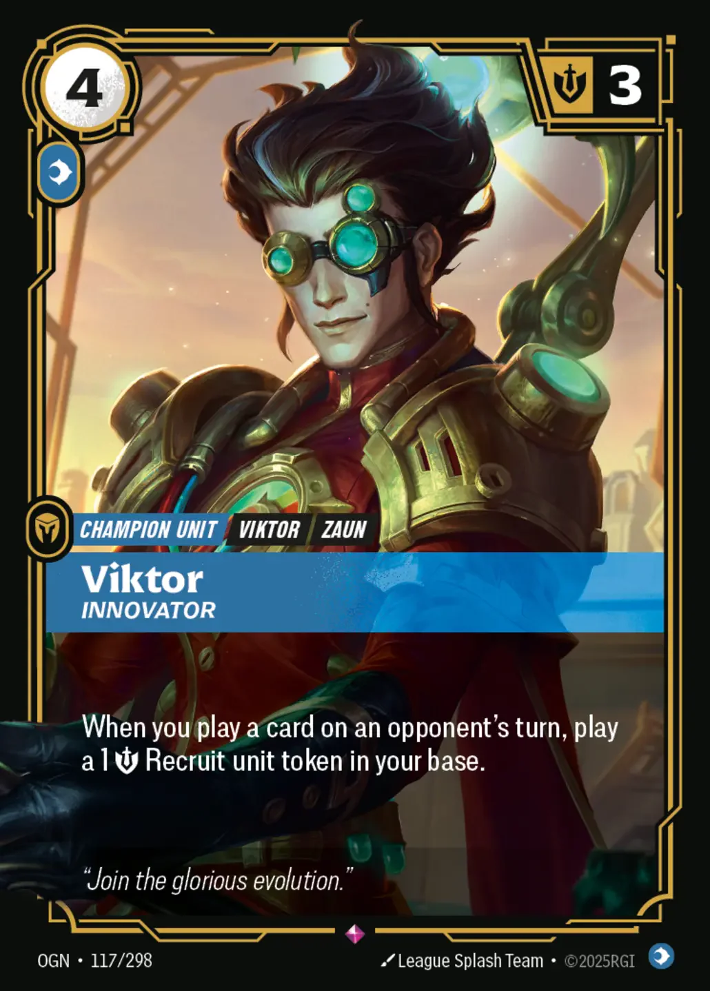 Viktor - Innovator - 117/298 (OGN) Rare