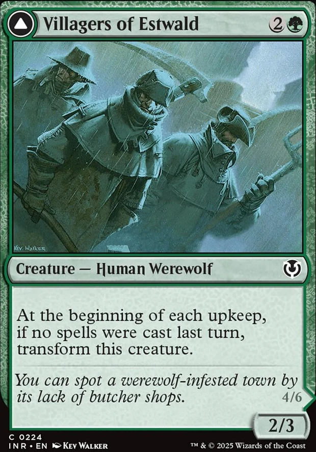 Villagers of Estwald // Howlpack of Estwald [ #0224 ] (INR-C)