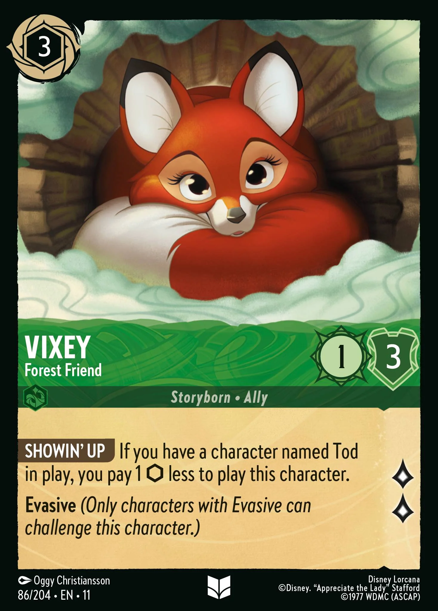 Vixey - Forest Friend (086/204 - Winterspell)  Uncommon