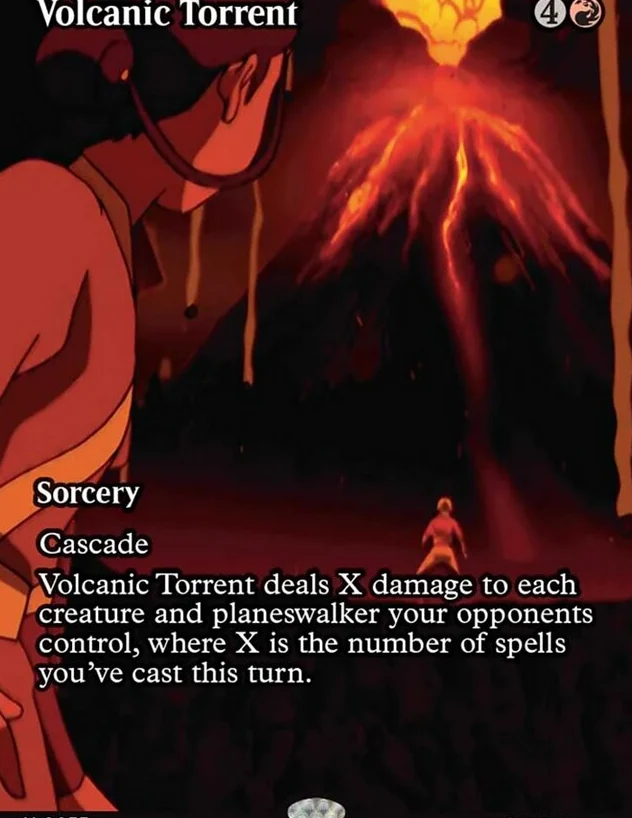 Volcanic Torrent [ #0037 Borderless ] (TLE-M) - Image 2