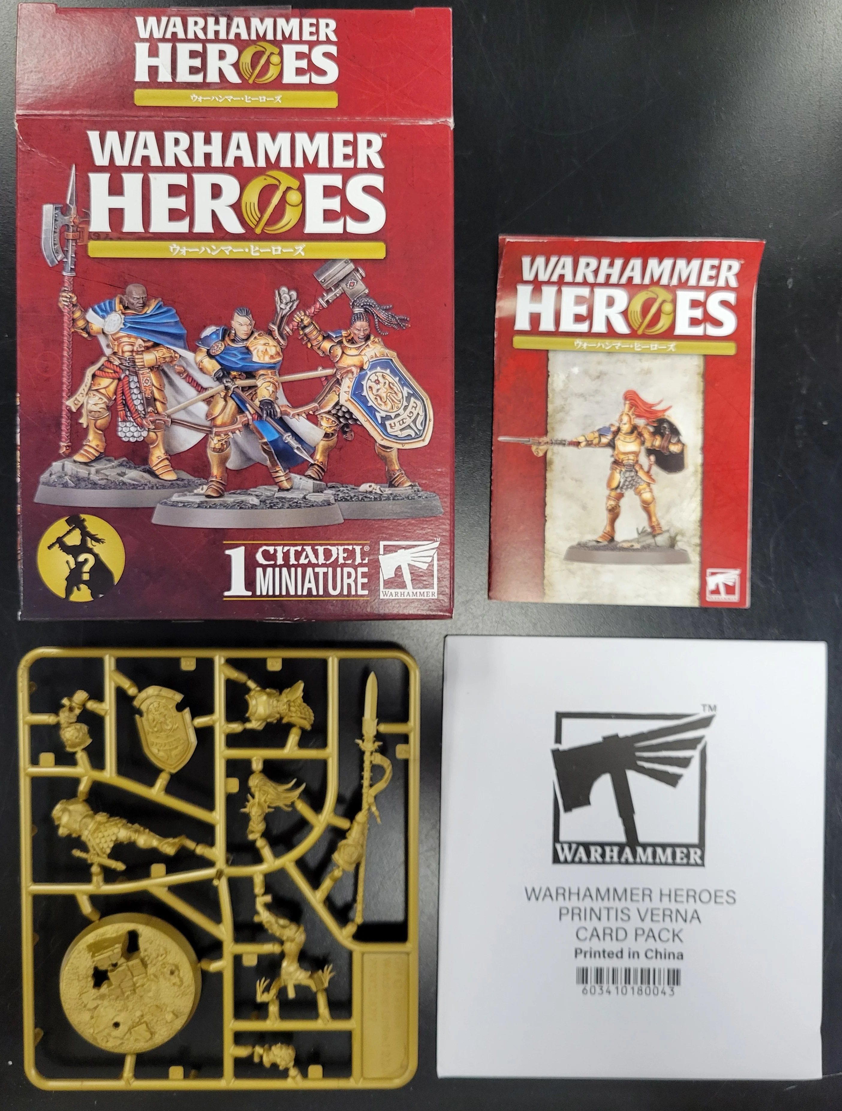 Warhammer Heroes: Stormcast Eternals - Printis Verna (Opened, Still on Sprue)