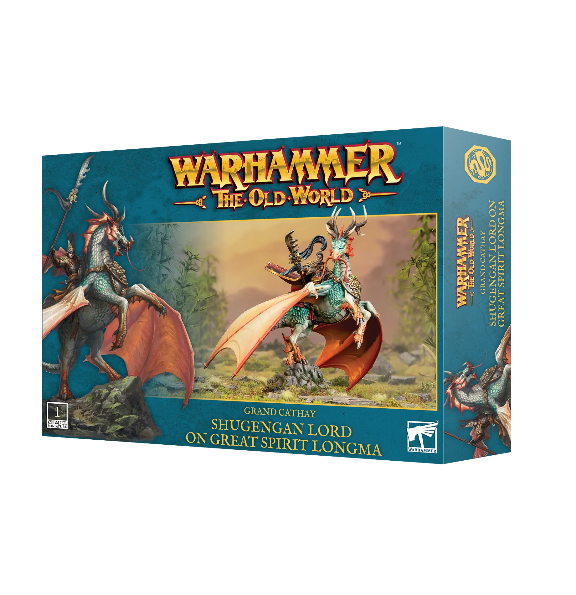 Warhammer The Old World: Grand Cathay - Shugengan Lord on Great Spirit Longmar