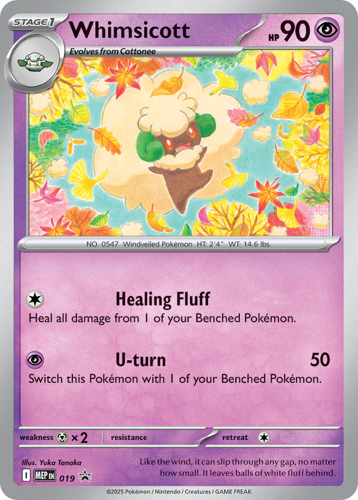 Whimsicott (Cosmos Holo) - 019 (MEP) Promo