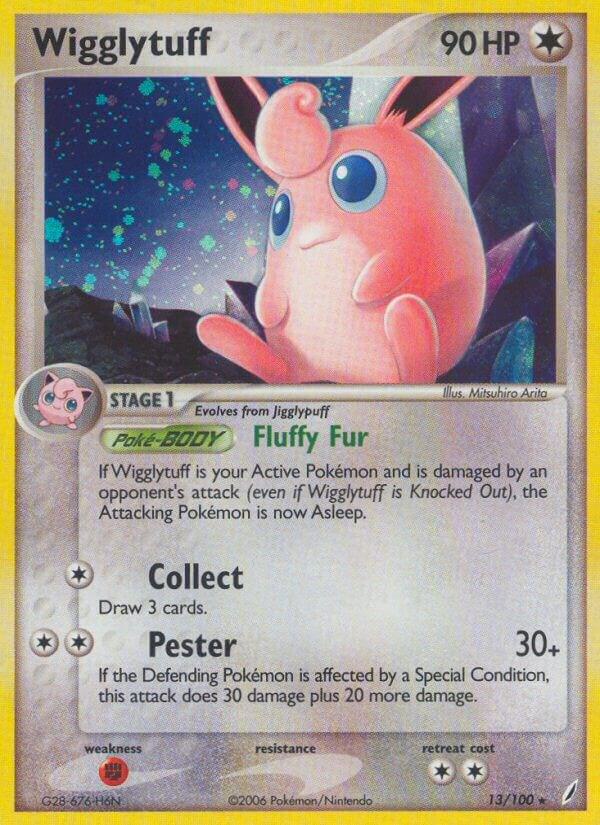 Wigglytuff - 013/100 (CG) Holo Rare - Moderate Play