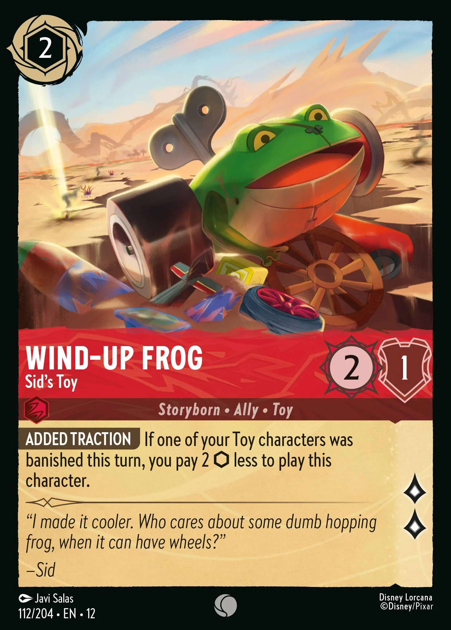 Wind-Up Frog - Sid's Toy (Wilds Unknown - 112/204) Common