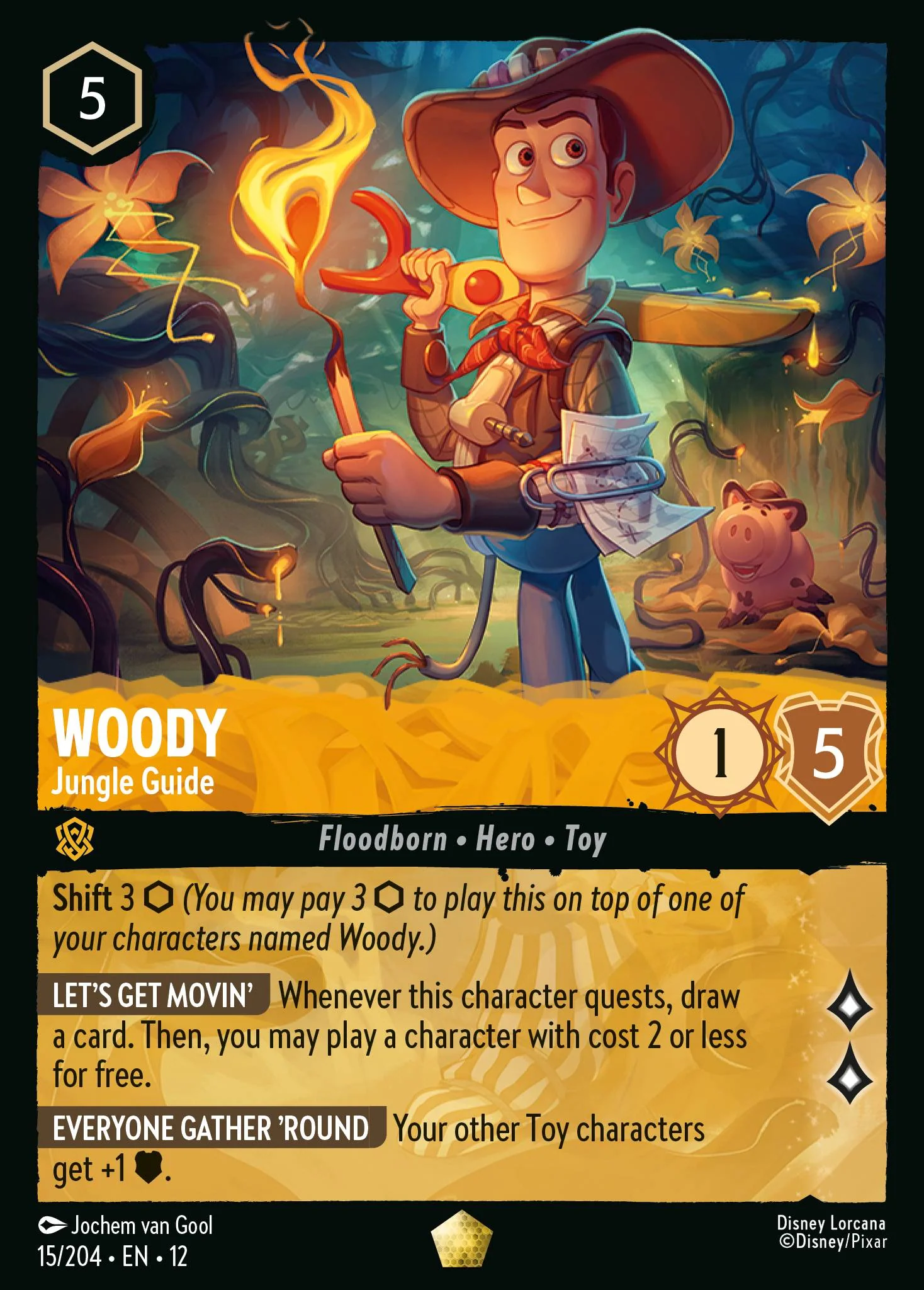 Woody - Jungle Guide (Wilds Unknown - 015/204) Legendary