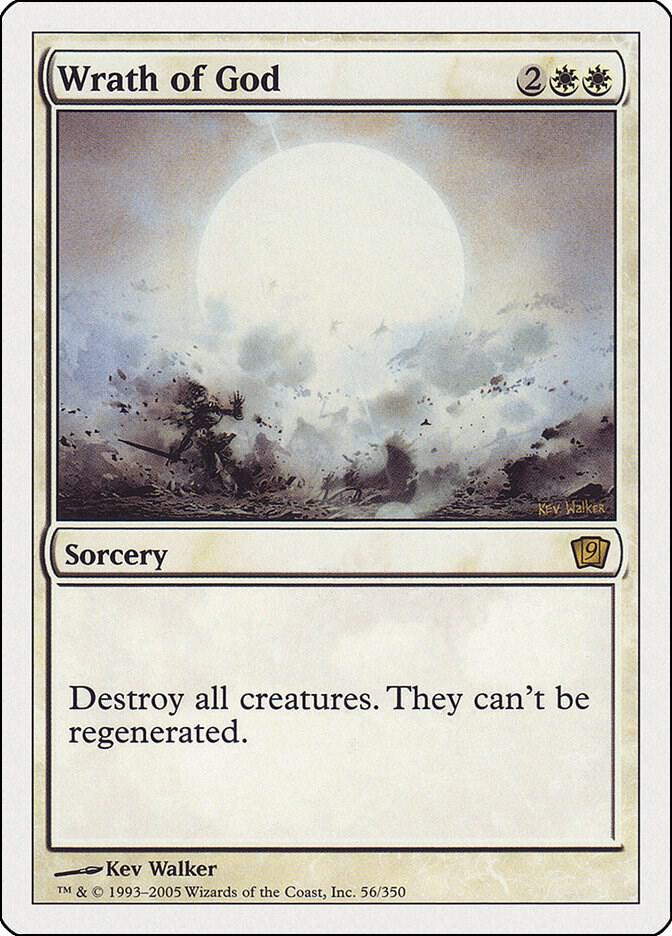 Wrath of God (9ED-R) Moderate Play