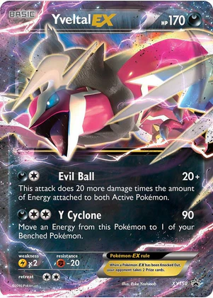 Yveltal EX (Shiny) - XY150 (XY:PR) Promo - Damaged Holofoil
