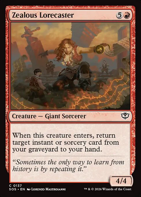 Zealous Lorecaster [ #0137 ] (SOS-C)