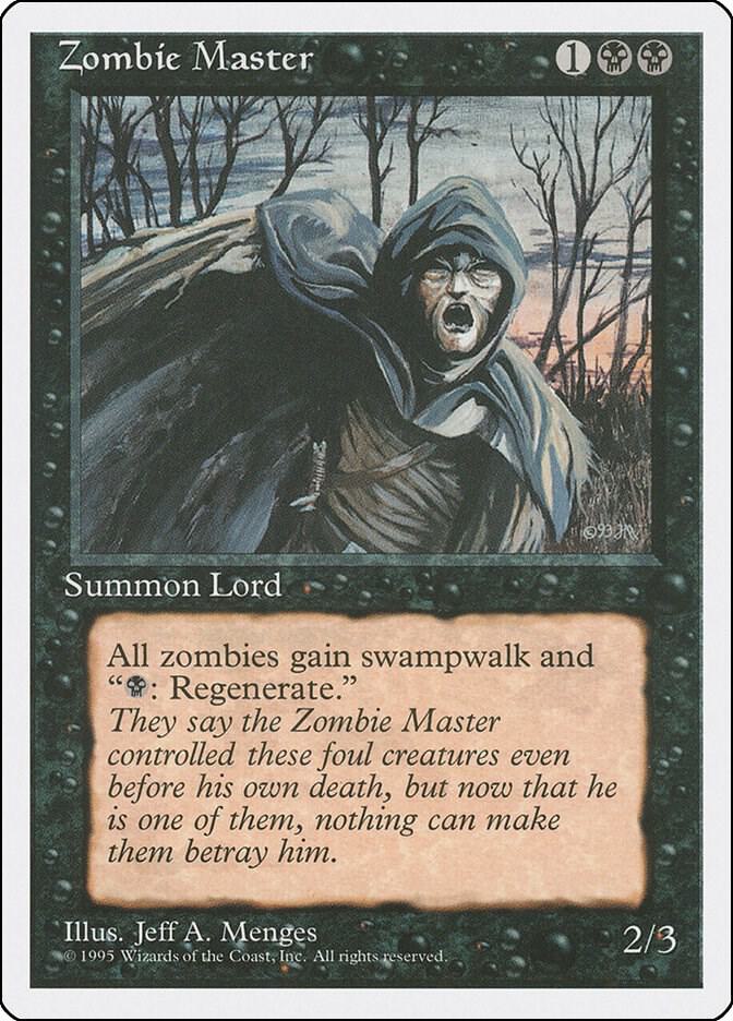 Zombie Master (4ED-R) Light Play