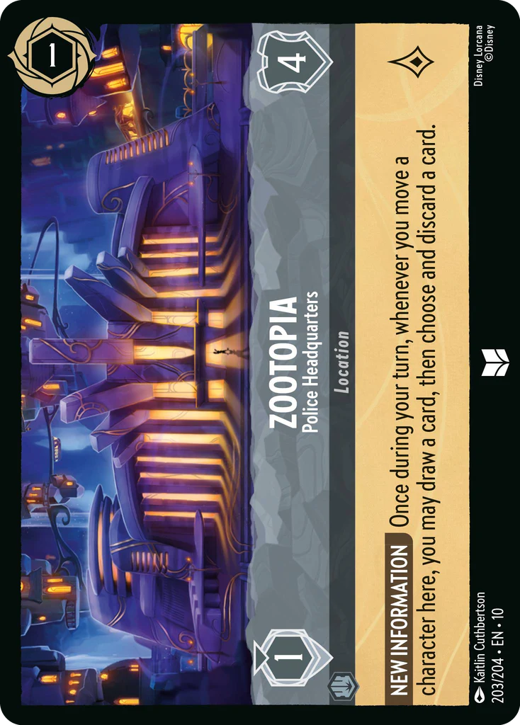 Zootopia - Police Headquarters (203/204 - Whispers in the Well) Uncommon