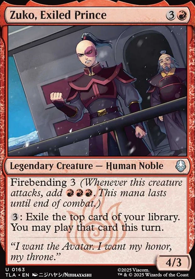 Zuko, Exiled Prince [ #0163 ] (TLA-U) - Image 2