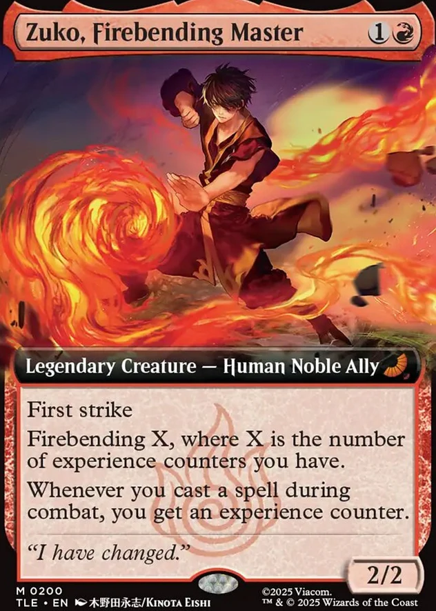 Zuko, Firebending Master [ #0200 Extended Art ] (TLE-M) - Image 2