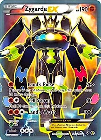 Zygarde EX (54a/124) Full Art - Heavy Played
